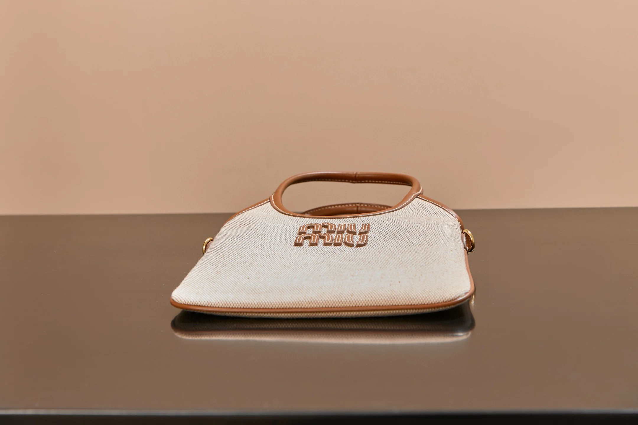 Сумка-шоппер Miu Miu-5ba281m650-??? Маленькая, из белого холста.