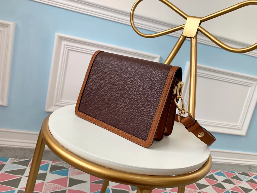 m53806-LV-mini-dauphine-messenger bag-white-brown