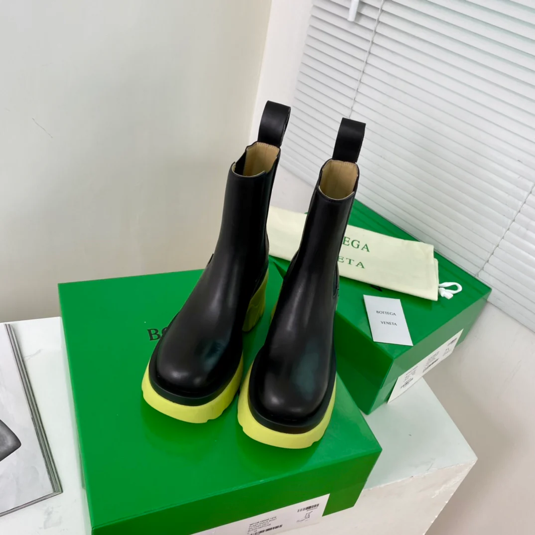 Обувь BV - BV - желто-зеленая цветовая гамма - ботинки на платформе