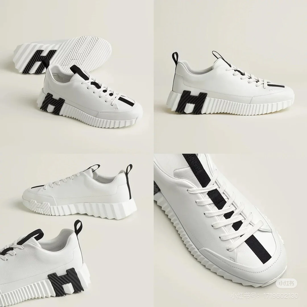 Повседневные туфли Hermes 2024 - Белые - 4