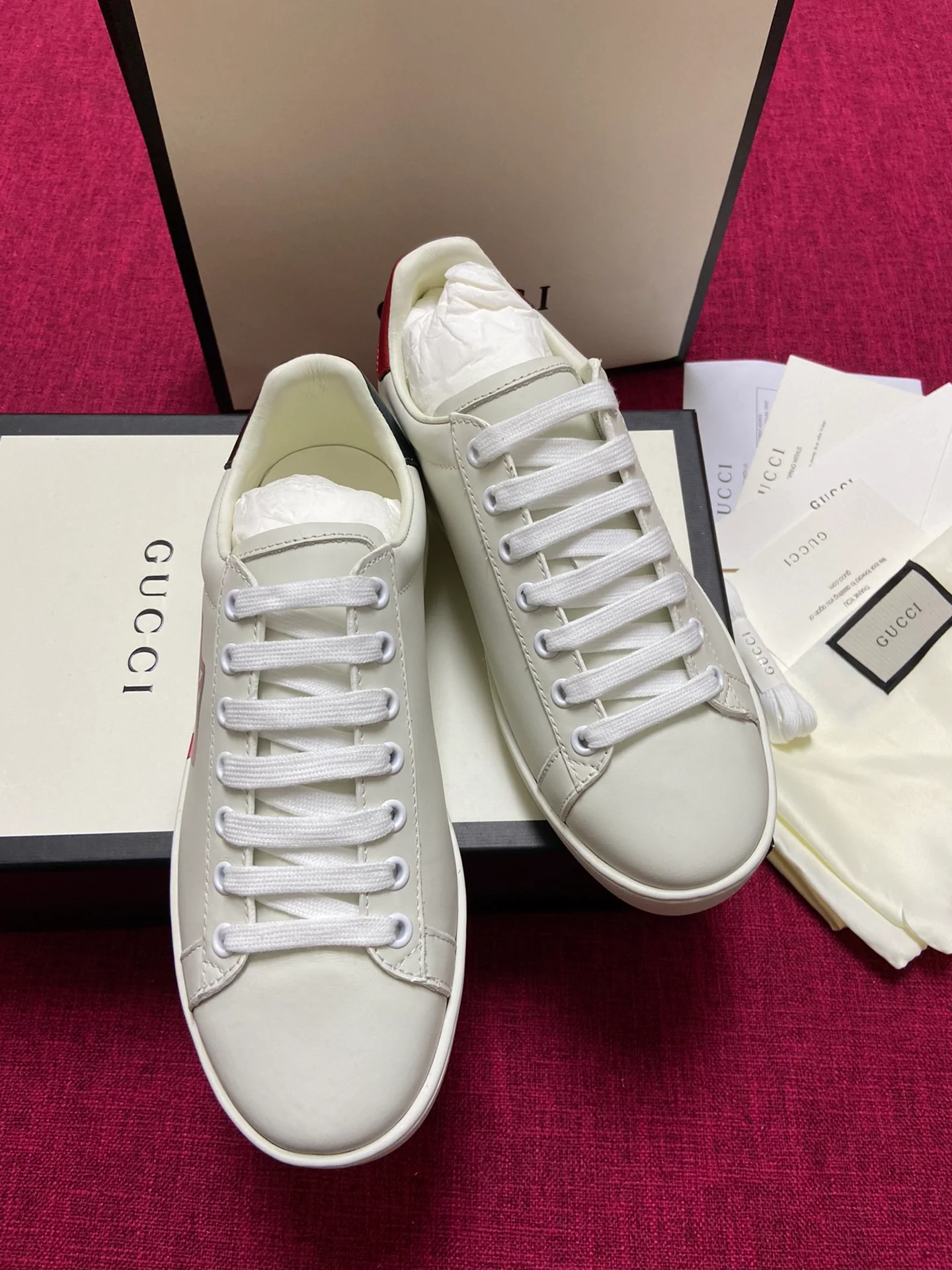 Gucci - Белые кроссовки - Кроссовки - Повседневная обувь - 8