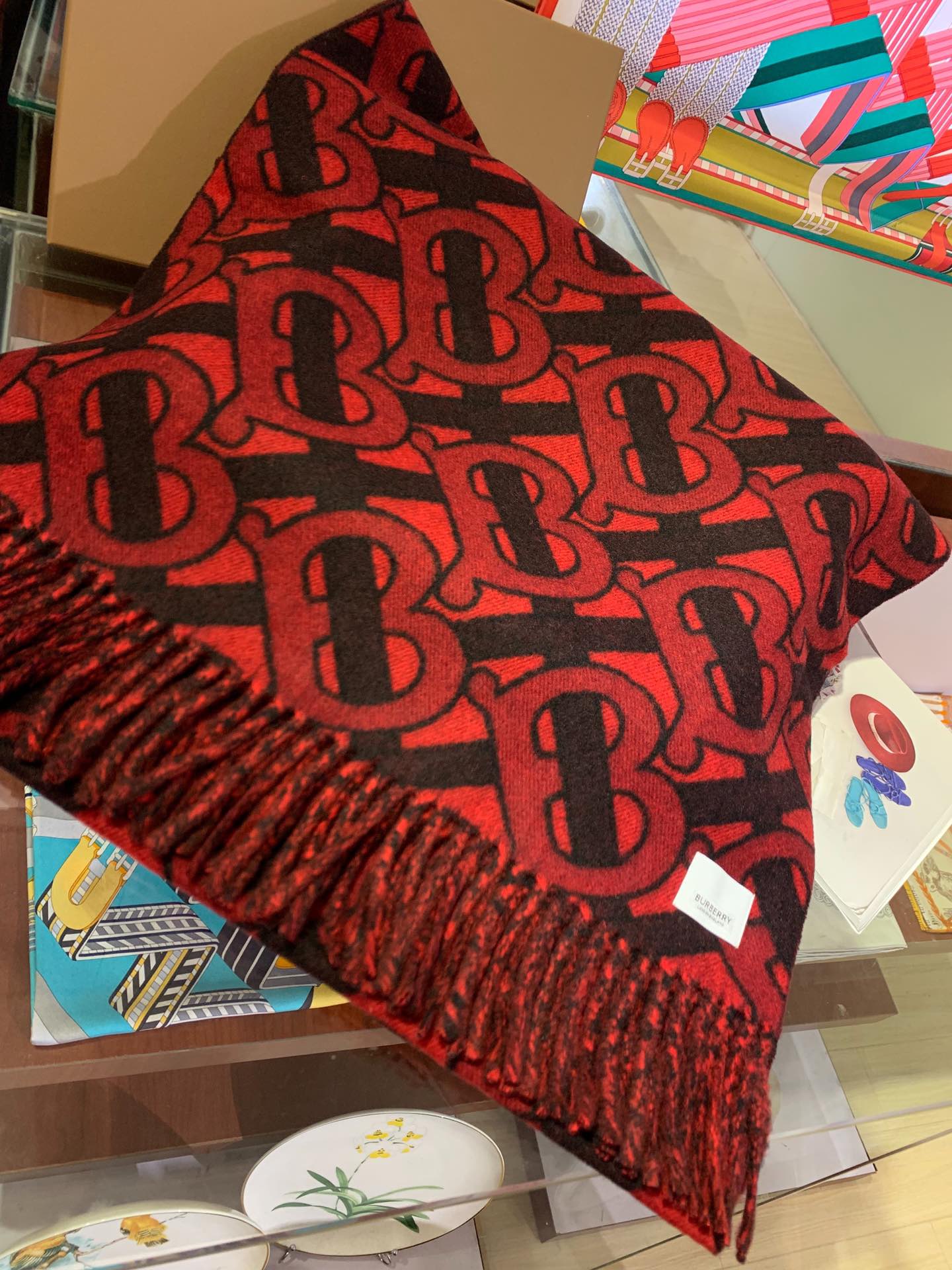 Классический кашемировый шарф/шаль Burberry - 50 см - 200 см - 100 см