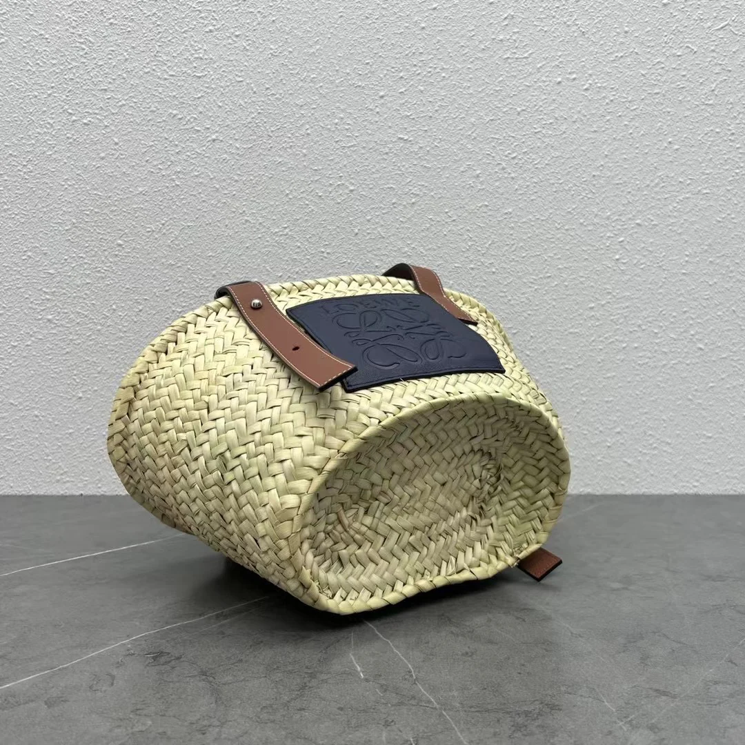 Соломенная сумка Loewe - 33 см - Маленькая - Черная