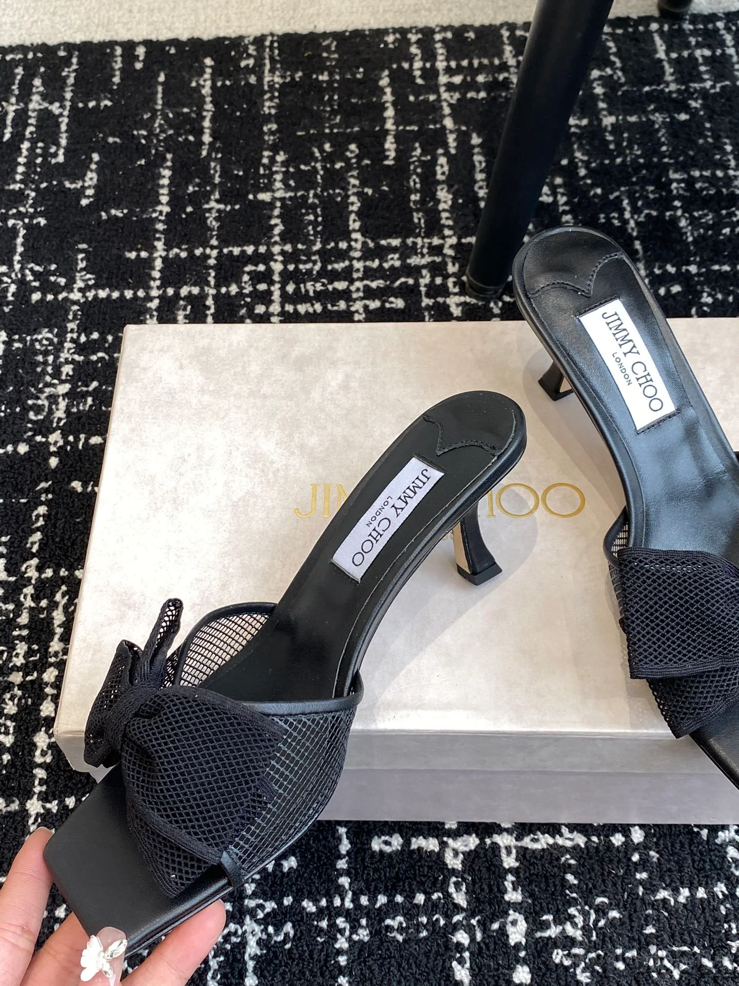 JC - Туфли-лодочки с квадратным носком, модель 2024 - Черные