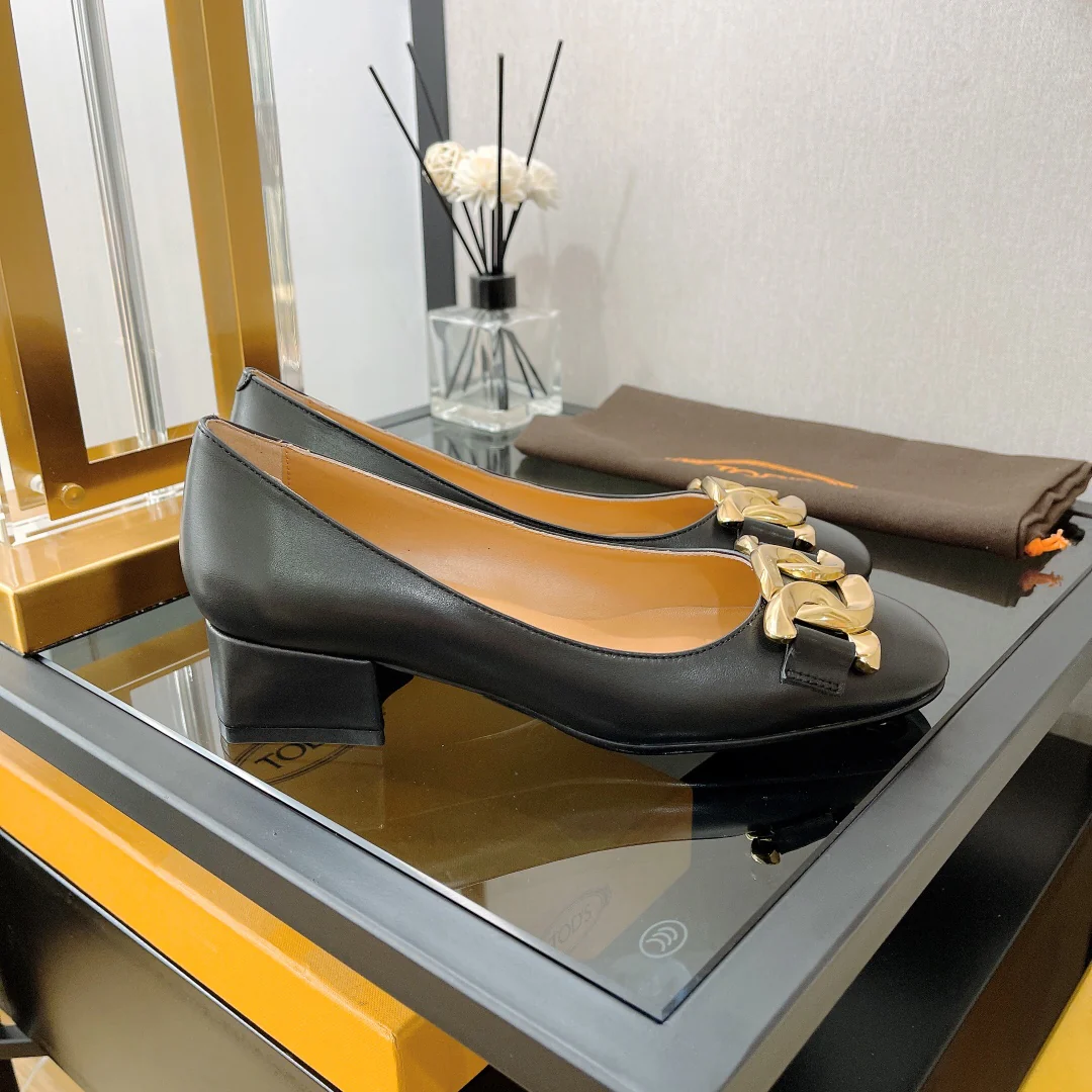 Туфли на низком каблуке Tods Retro - 1