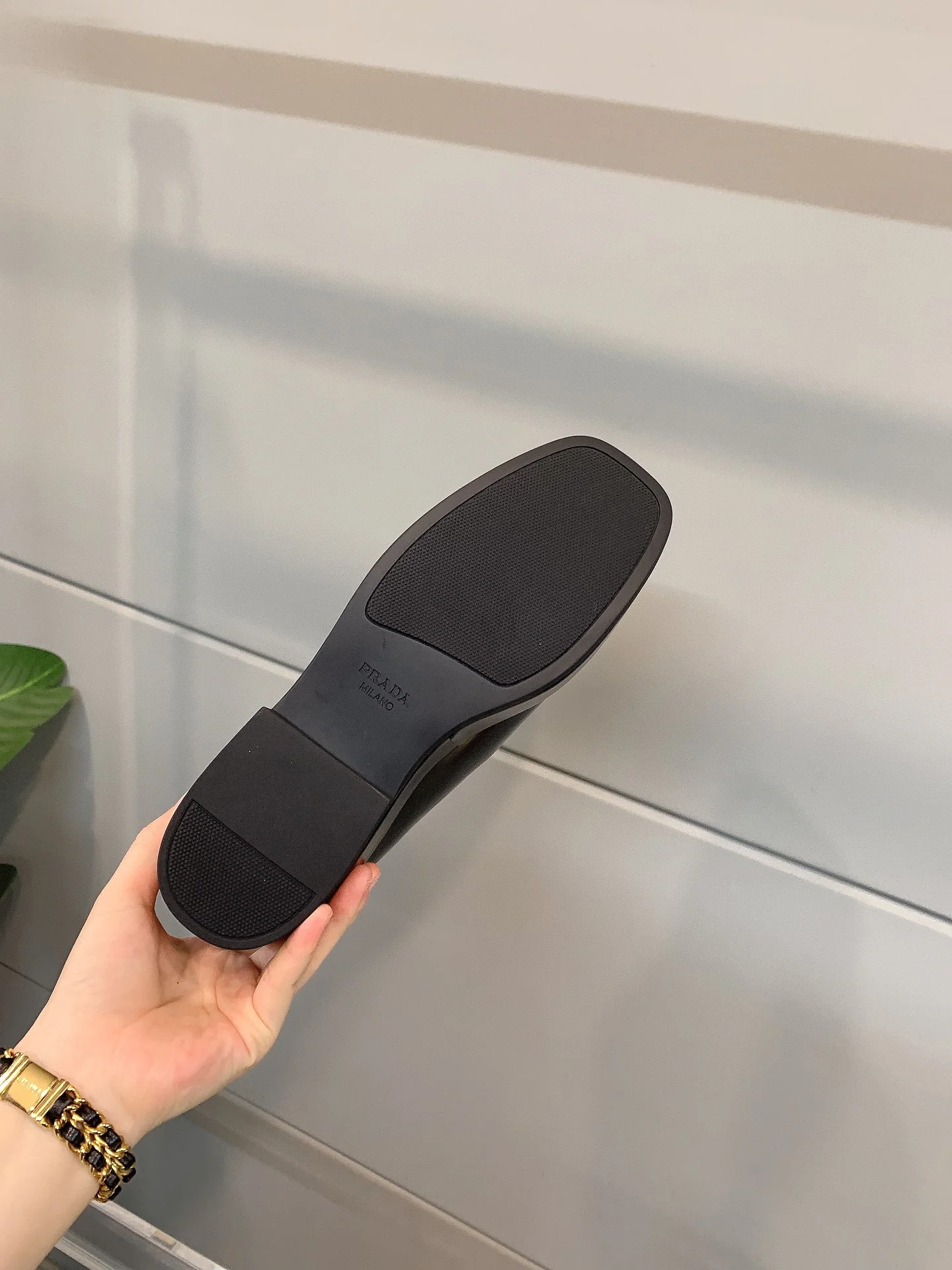 Prada - Кожаные туфли на платформе