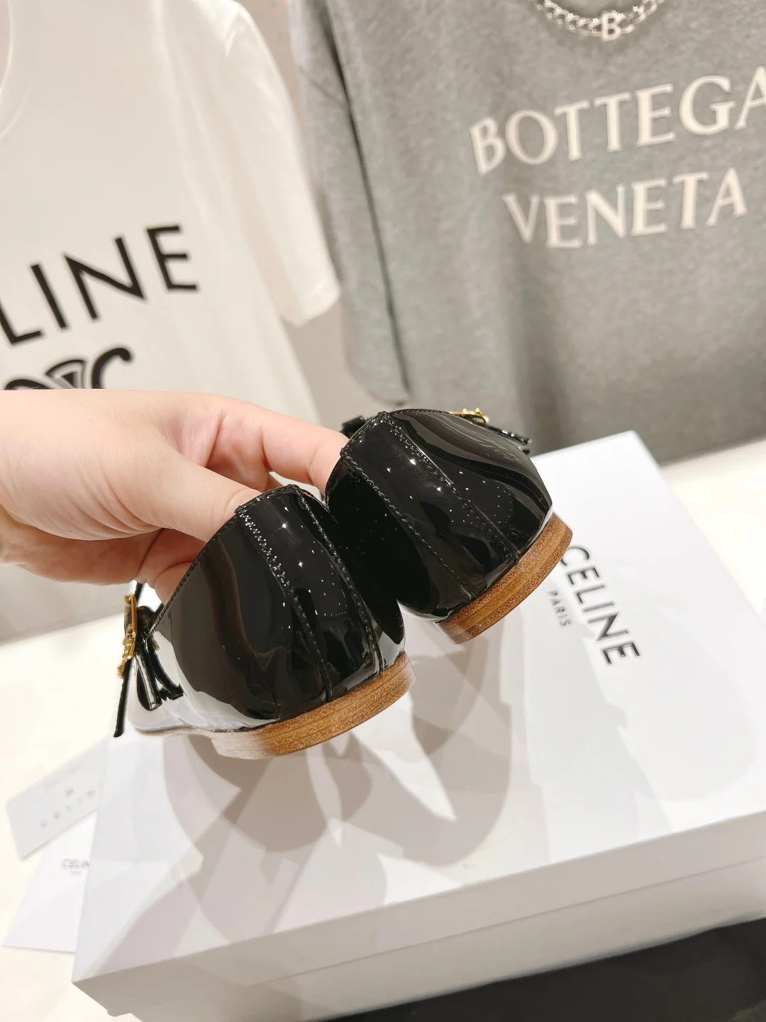 Новинка сезона весна/лето 2023 от Celine - Балетки Мэри Джейн - Черные