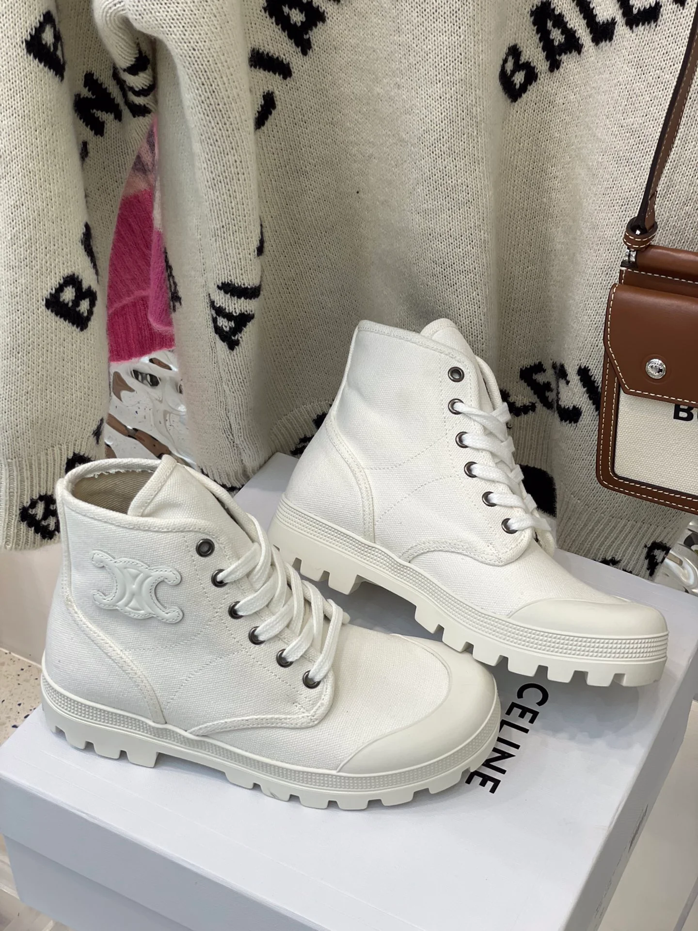 Обувь Celine - Ботинки Celine - белые