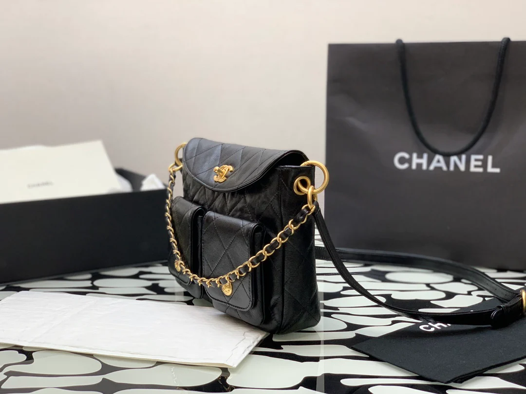 Сумка-мессенджер Chanel Hobo Hippie - черная