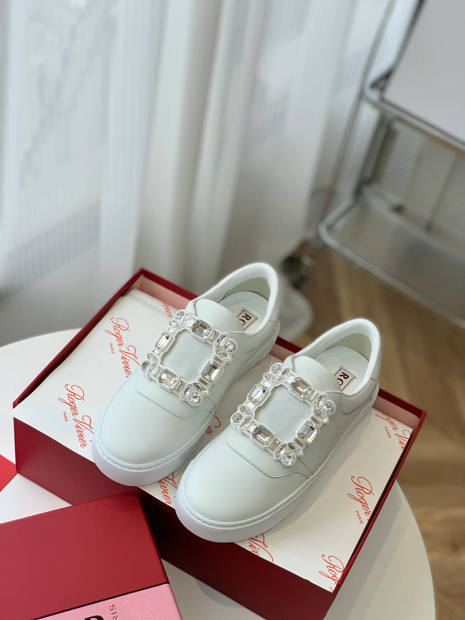 Обувь RV Shoes - Новинка весны/лета 2023 - Белые кроссовки из натуральной кожи