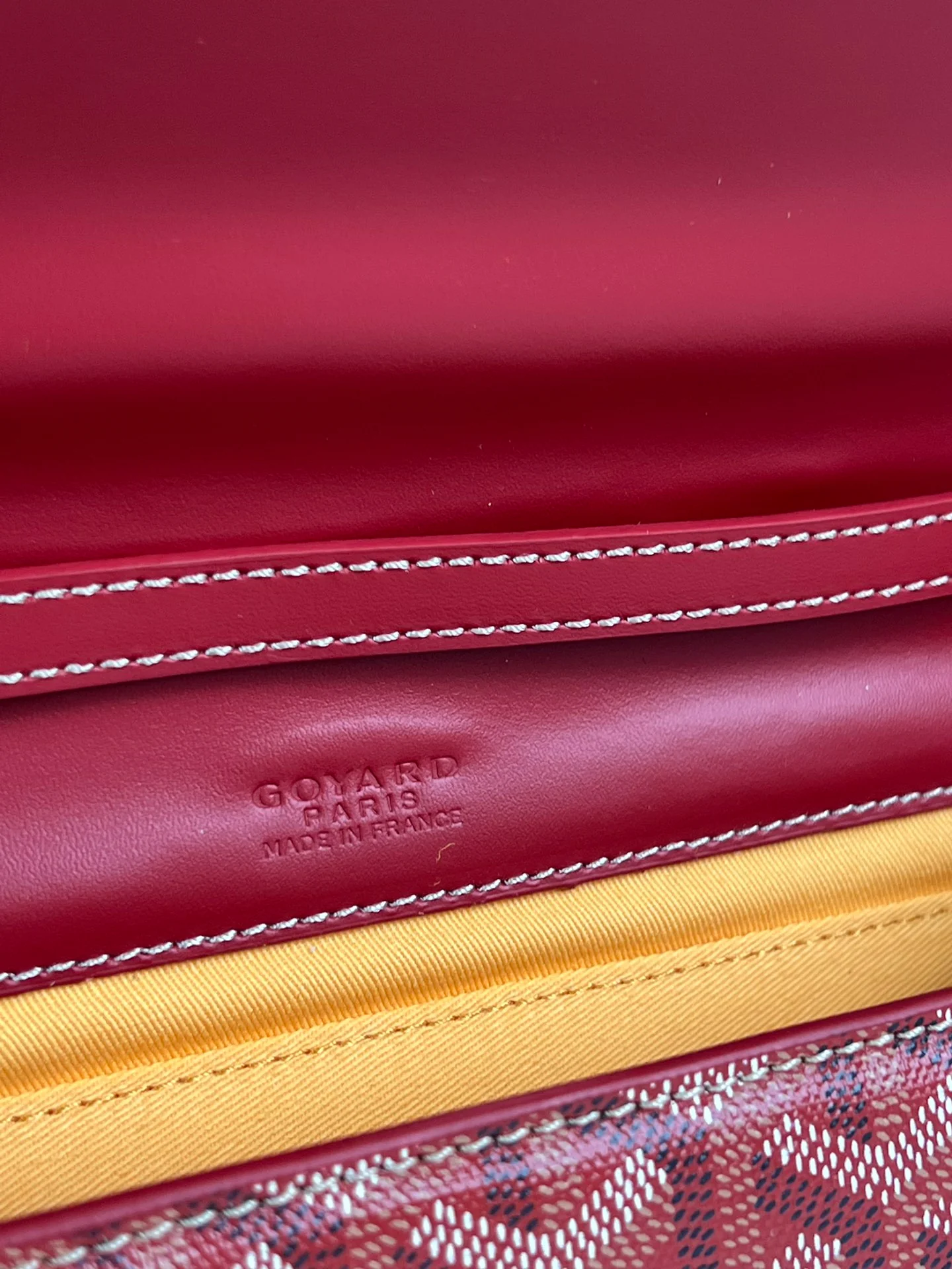 Клатч Goyard Monte Carlo, маленький, бордовый.