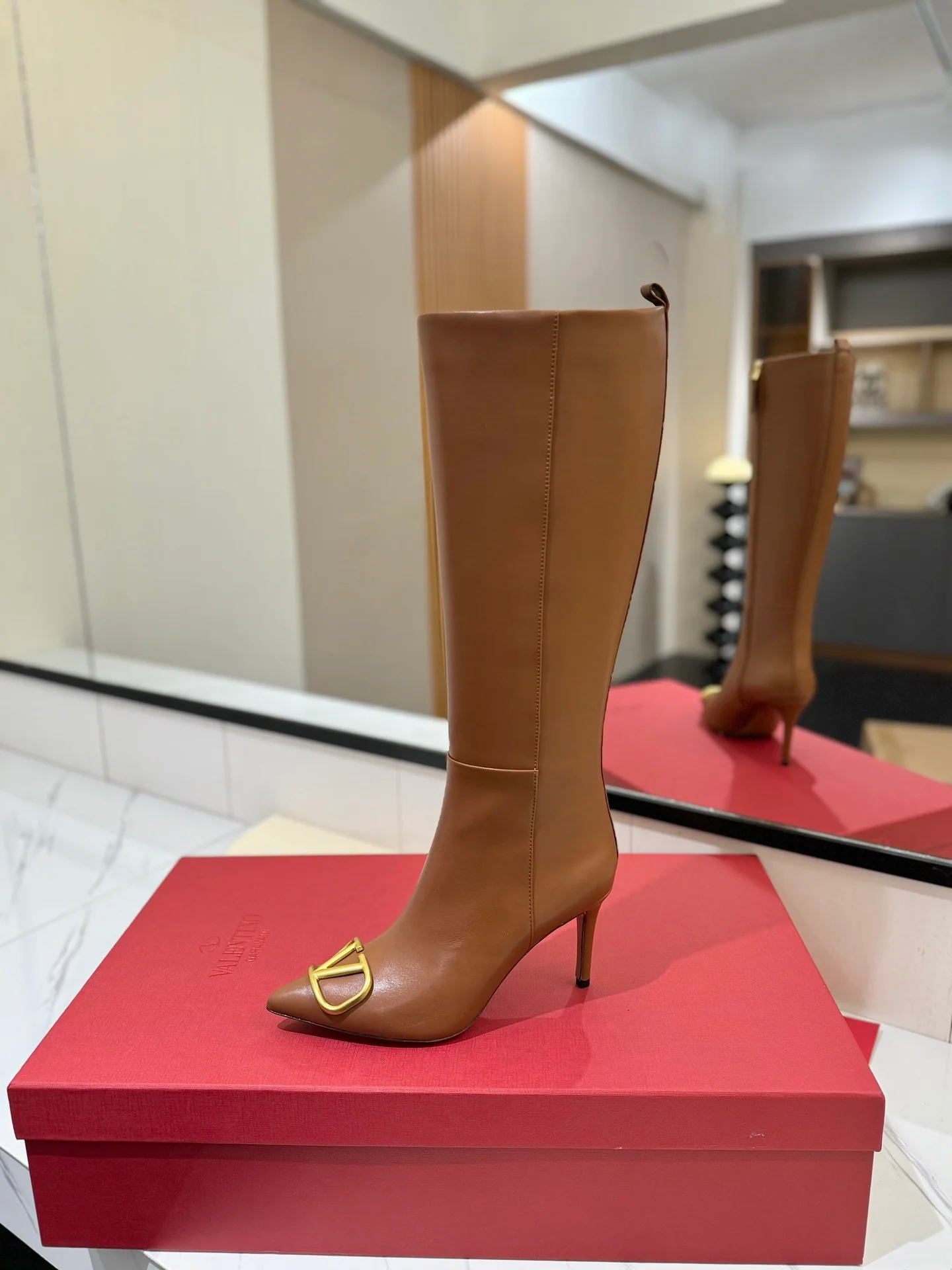 Ботинки для верховой езды Valentino 2024 - коричневые