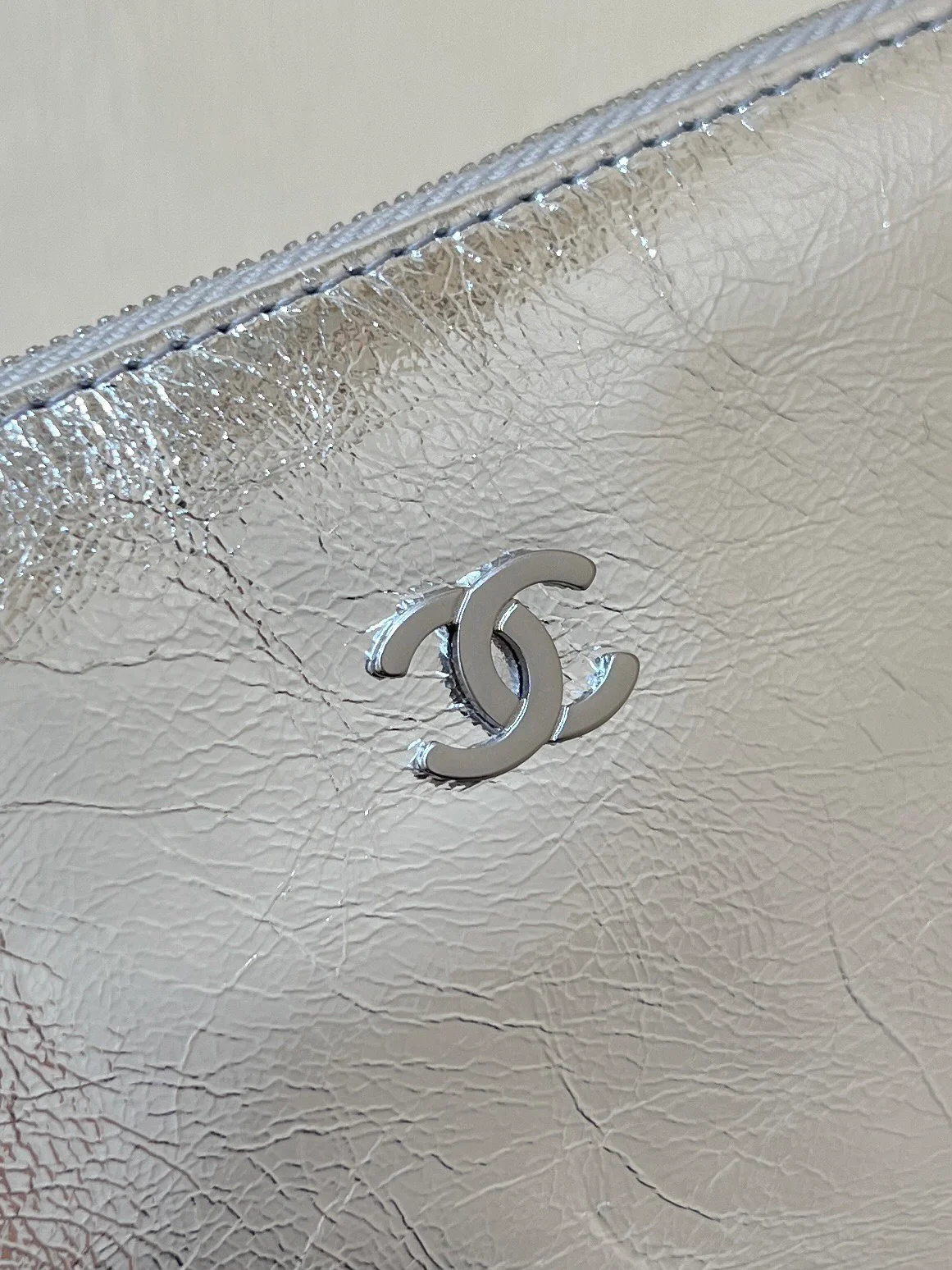 Сумка Chanel 25c 22 - Металлическая кожа - Серебристый