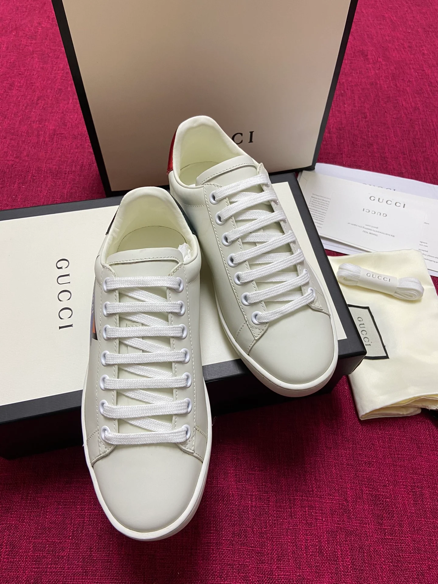 Gucci - Белые кроссовки - Кроссовки - Повседневная обувь - 9