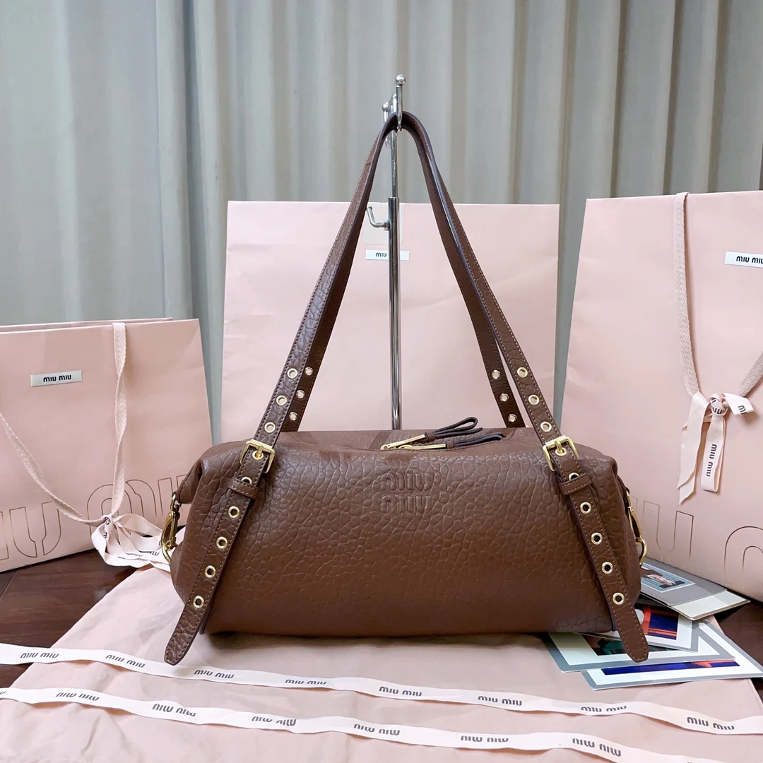 Miu Miu-5bc190-Новый круассан-коричневый