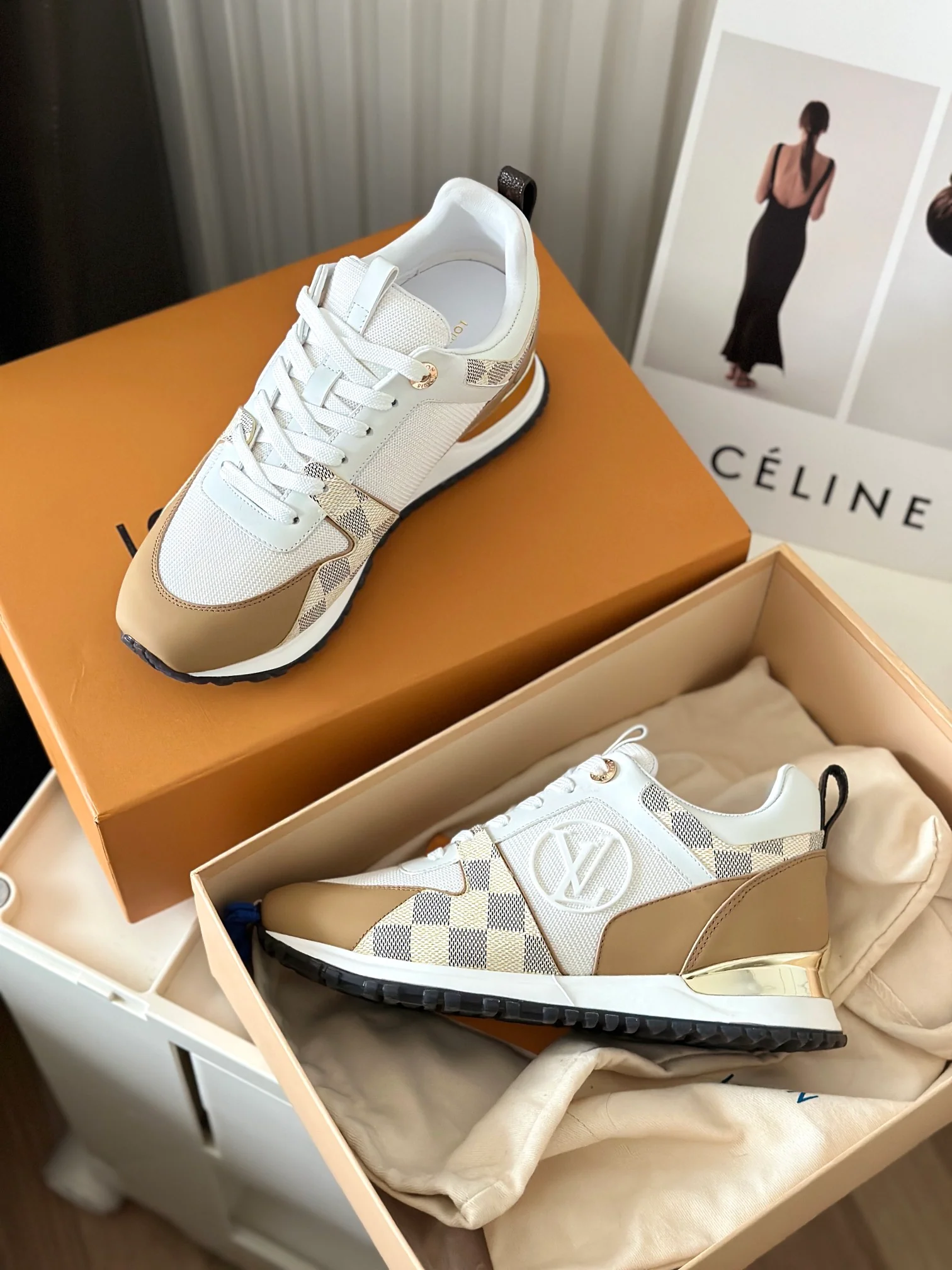 Кроссовки LV Runaway - серия Milk Tea Brown - модель 4