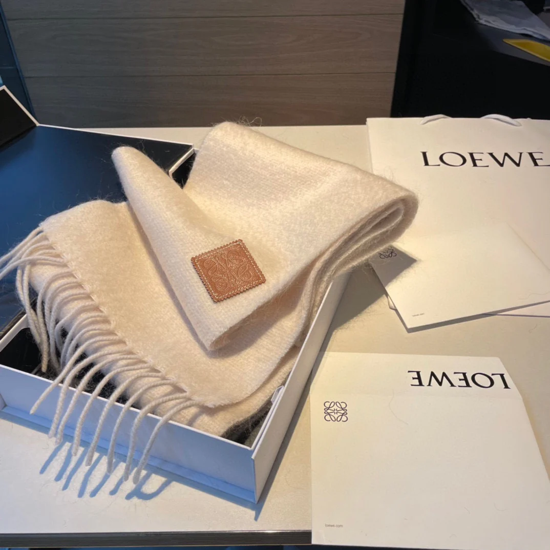 Шарф Lolwei из мохера - 50 - Мохер - 48 - Шерсть - 2 - Полиэстер