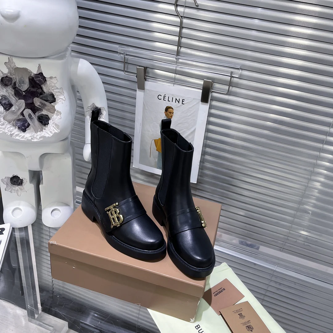 Ботинки-челси на платформе из коллекции Burberry осень/зима 2022