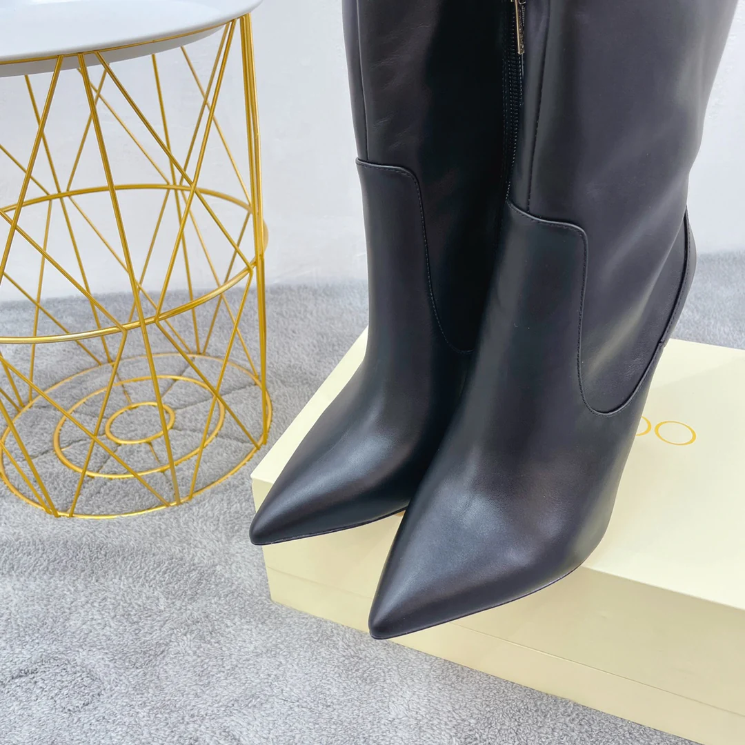 Новинка сезона осень/зима 2022 от Jimmy - Ботильоны на шпильке - Черные