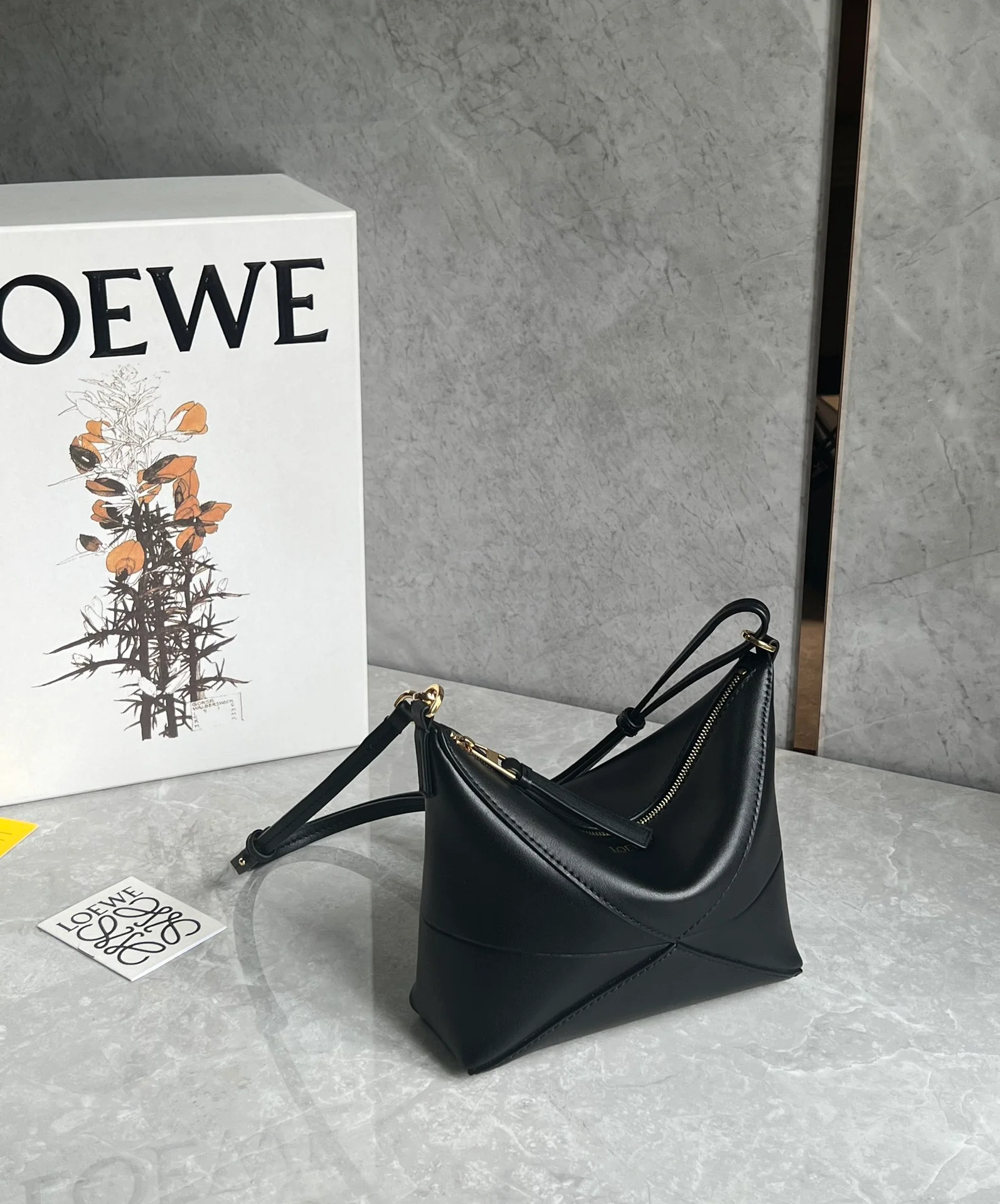 Сумка для маджонга Loewe Puzzle Fold Pouch – классический черный