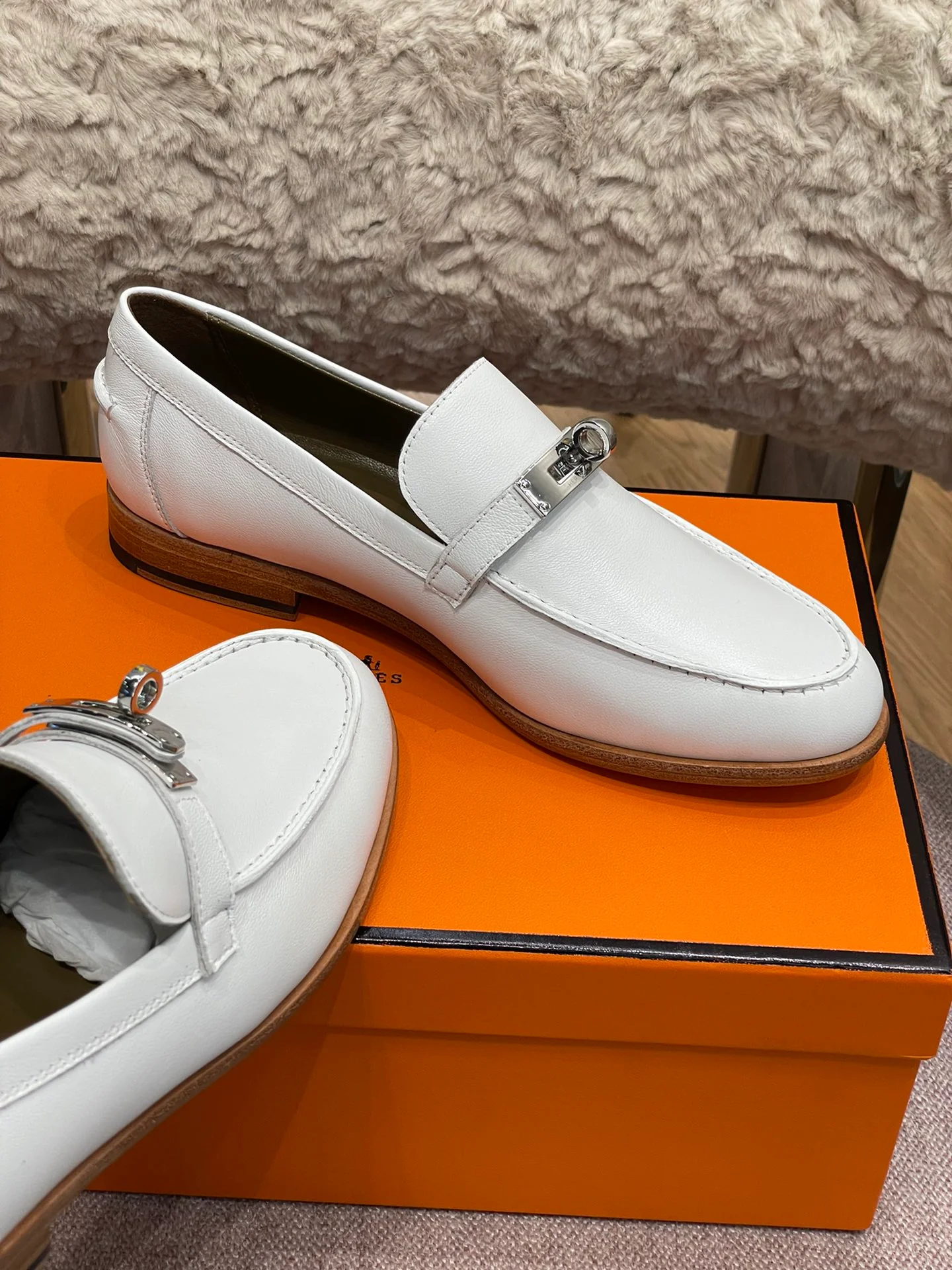 Классические лоферы Hermes Kelly - 1