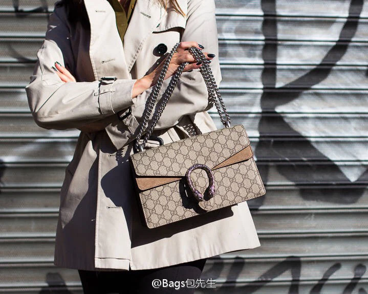 Gucci-经典酒神包-上身图分享