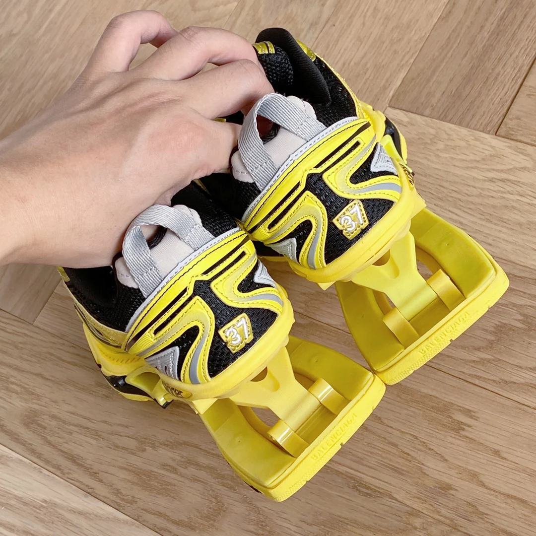 Кроссовки Balenciaga Retro Spring-Style Dad Shoes - черно-желтые