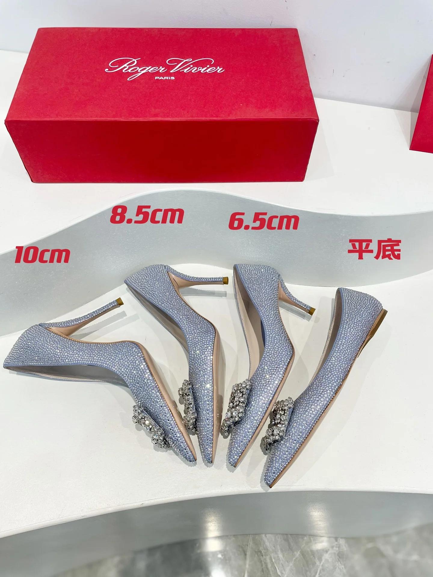 Обувь RV Shoes - Серия Crystal Shoes - Балетки со стразами - Бирюзовый