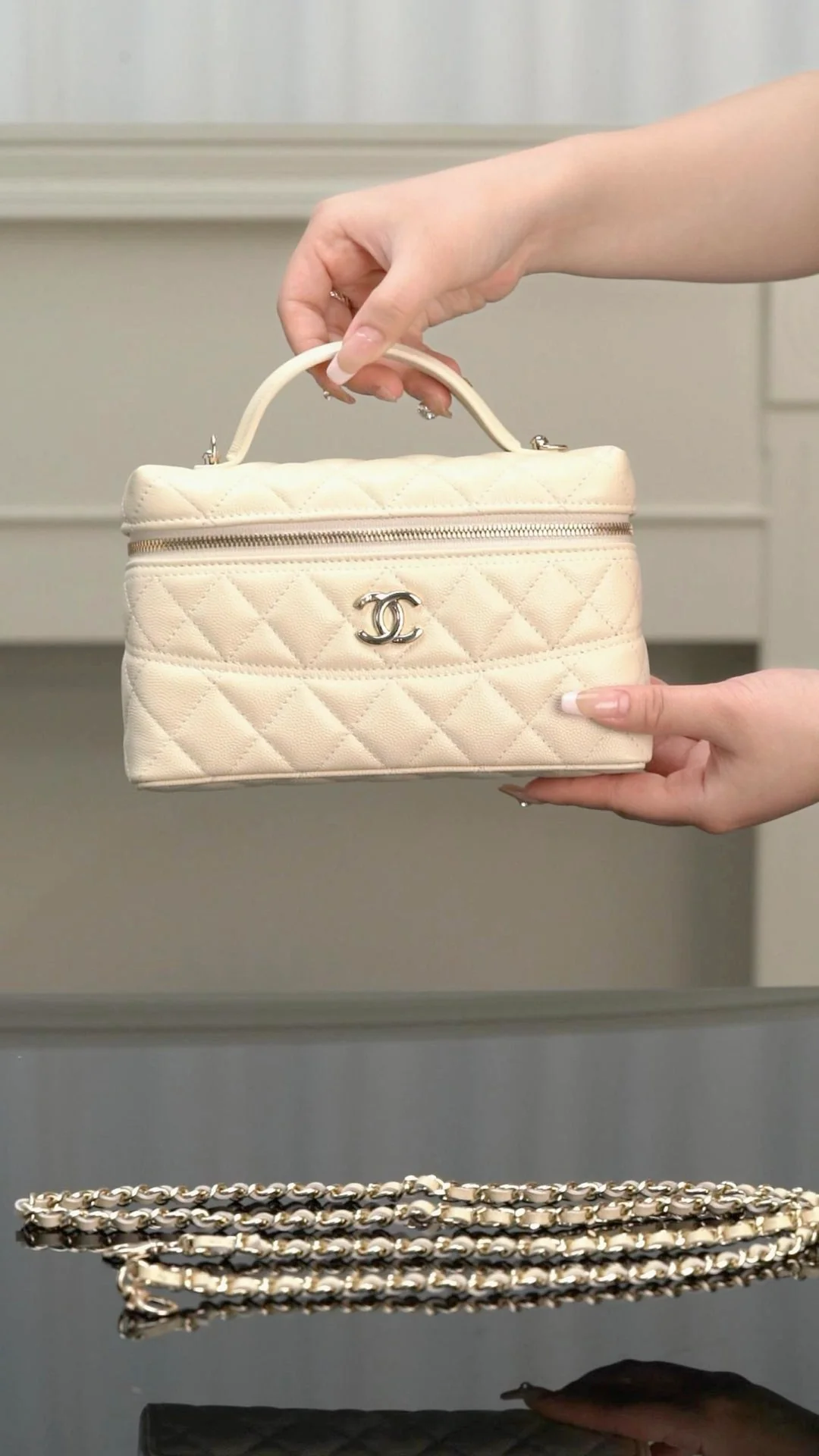 25 центов - Ручной пакет-коробочка - Личи Корова - Бежевый