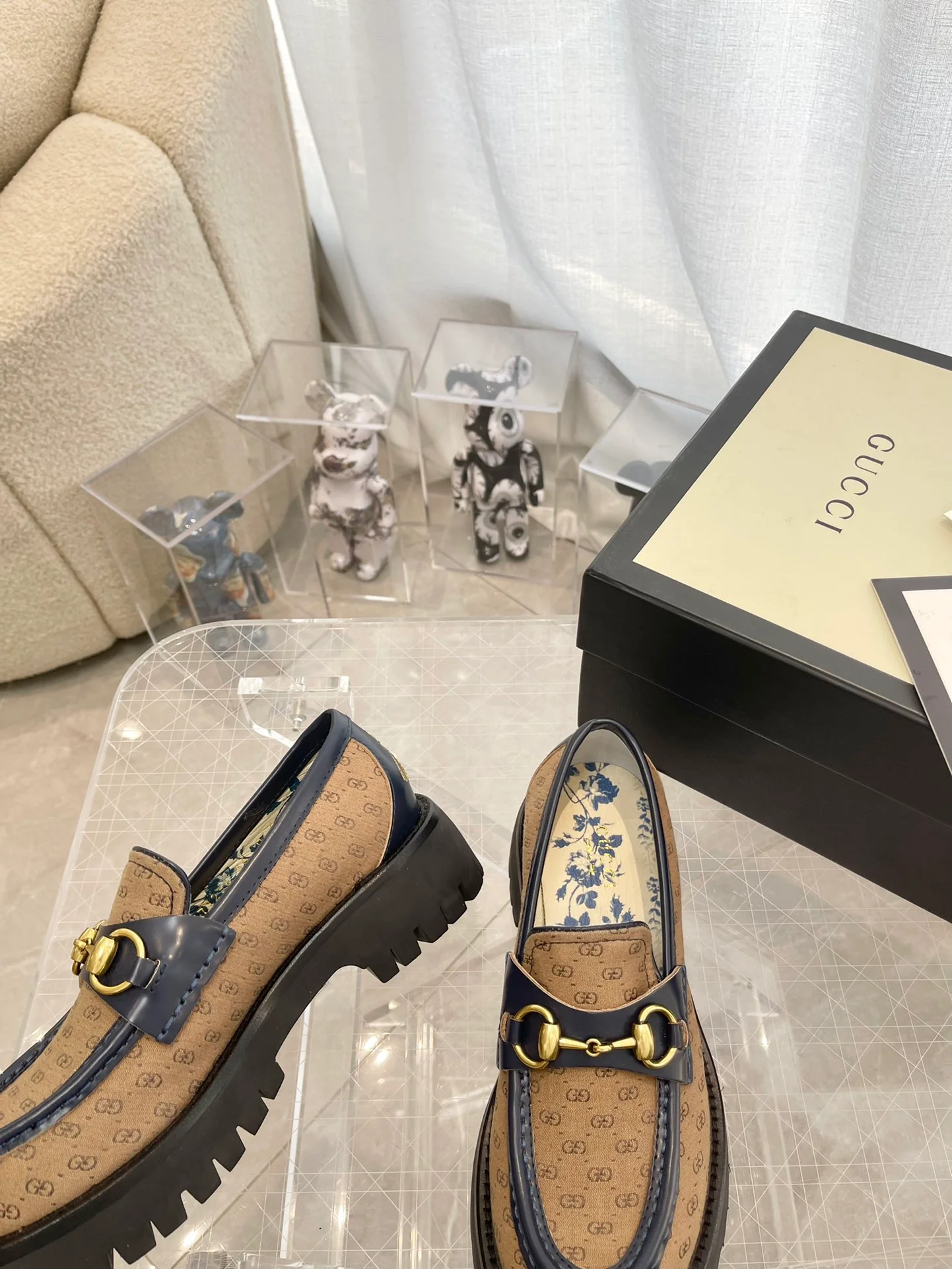 Лоферы на платформе Gucci - 3