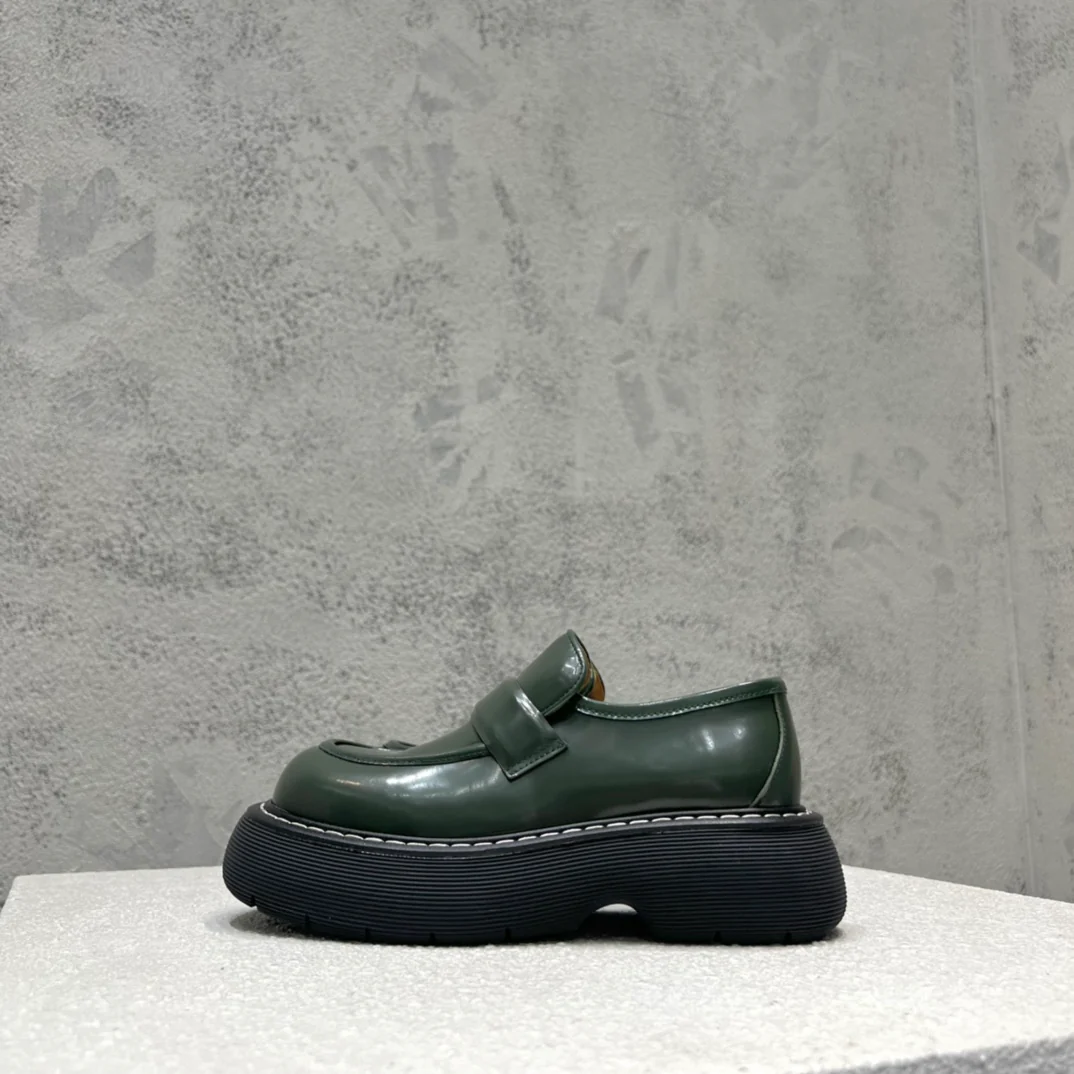 BV-22ss - Британские ретро кожаные туфли на толстой подошве - модель унисекс