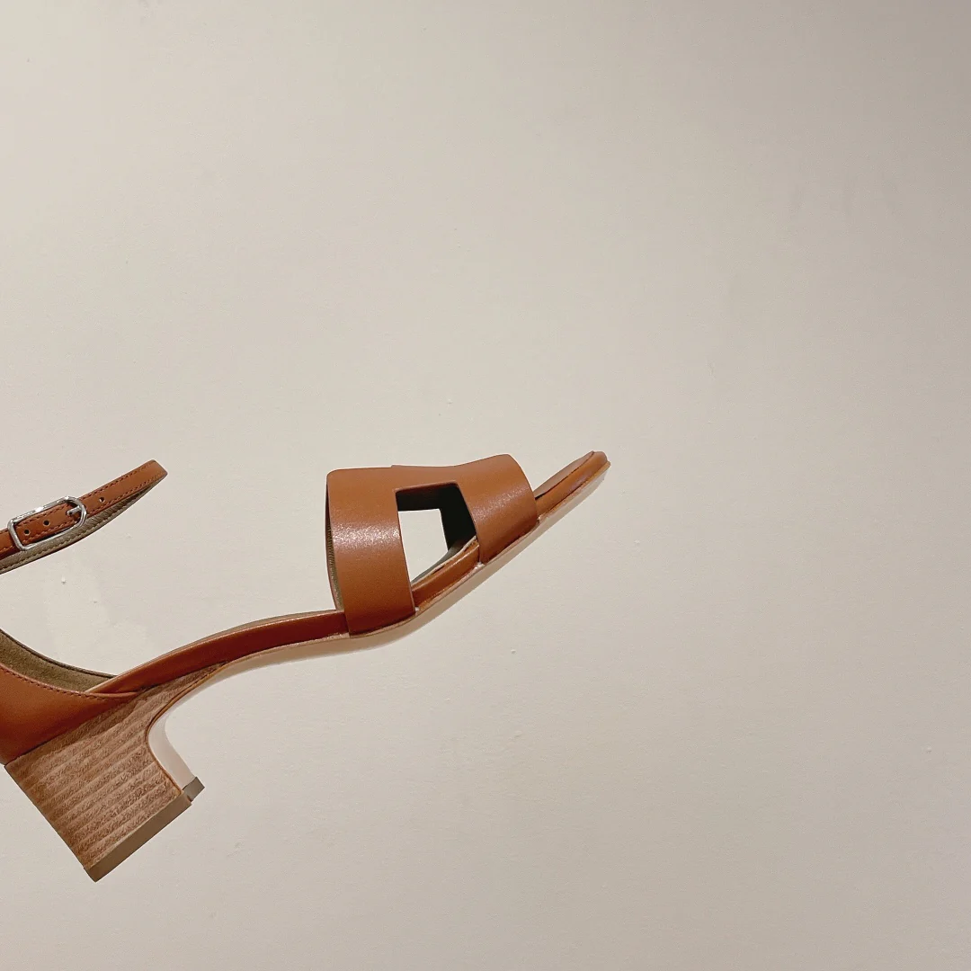 Мюли на низком каблуке Hermes-h