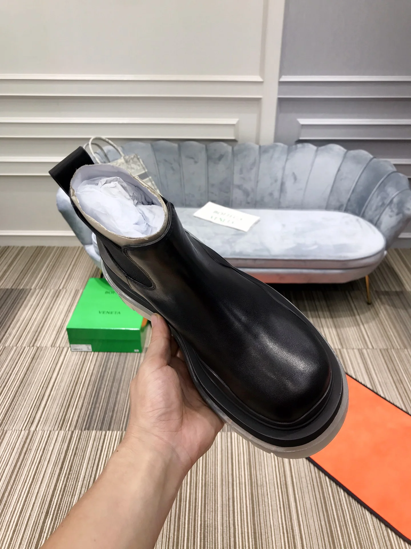 BV - Прозрачная подошва - Ботильоны