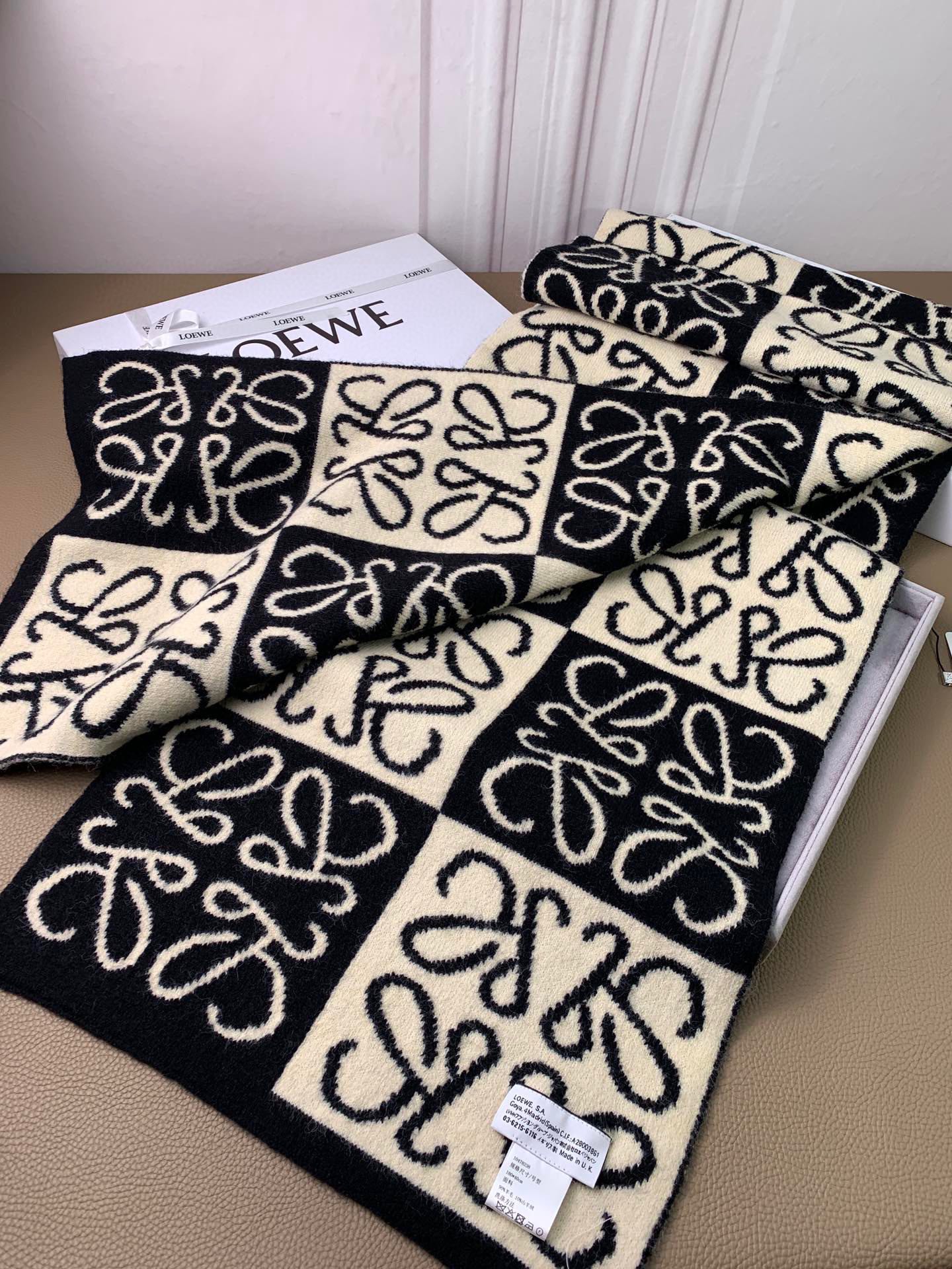 Кашемировый жаккардовый шарф Lolwei - 3 шт.