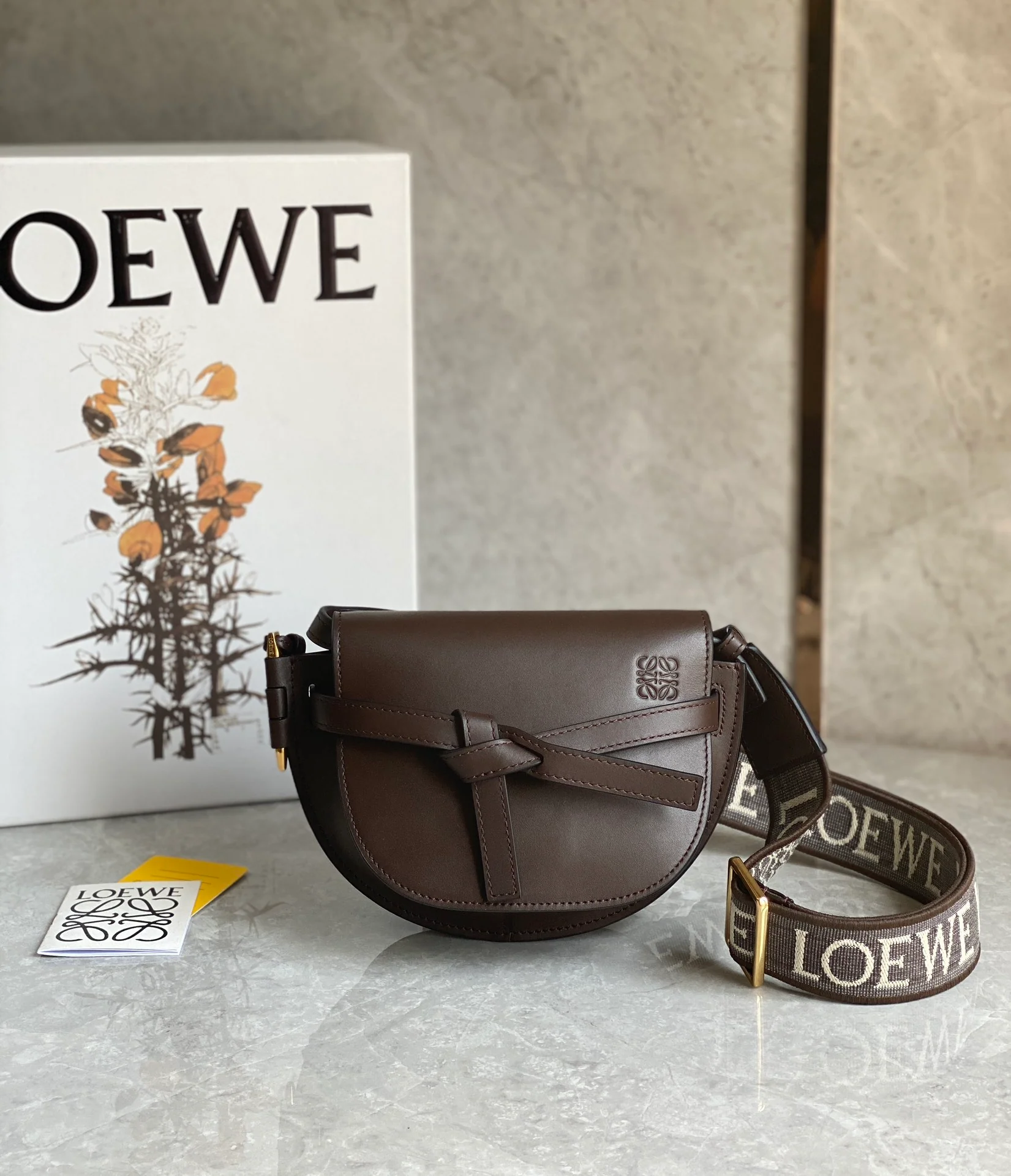 Loewe Gate Dual Dark Brown Mini