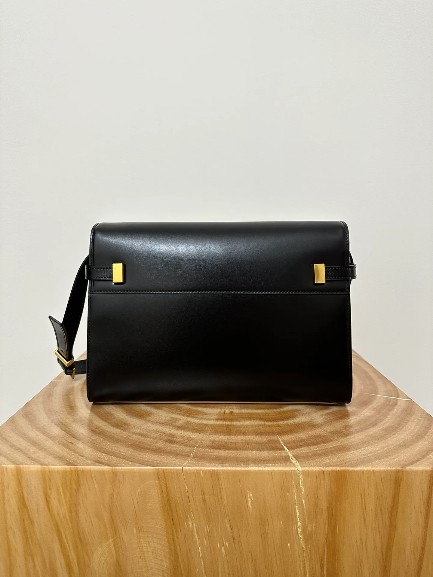 Зубочистка YSL Manhattan Texture Large, черная с абрикосовым оттенком