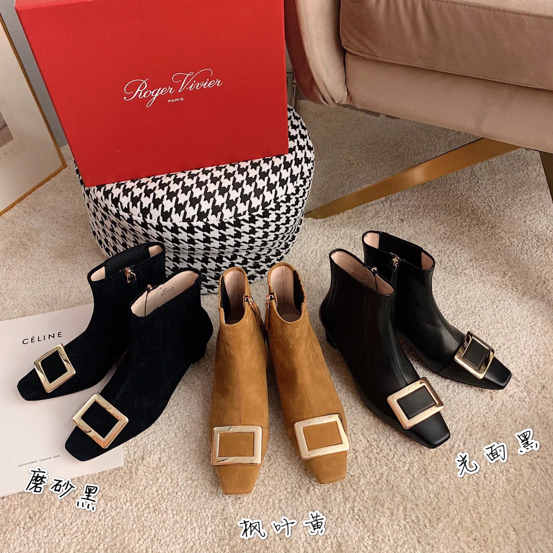 Обувь RV - 22ss - ботильоны на коротком каблуке