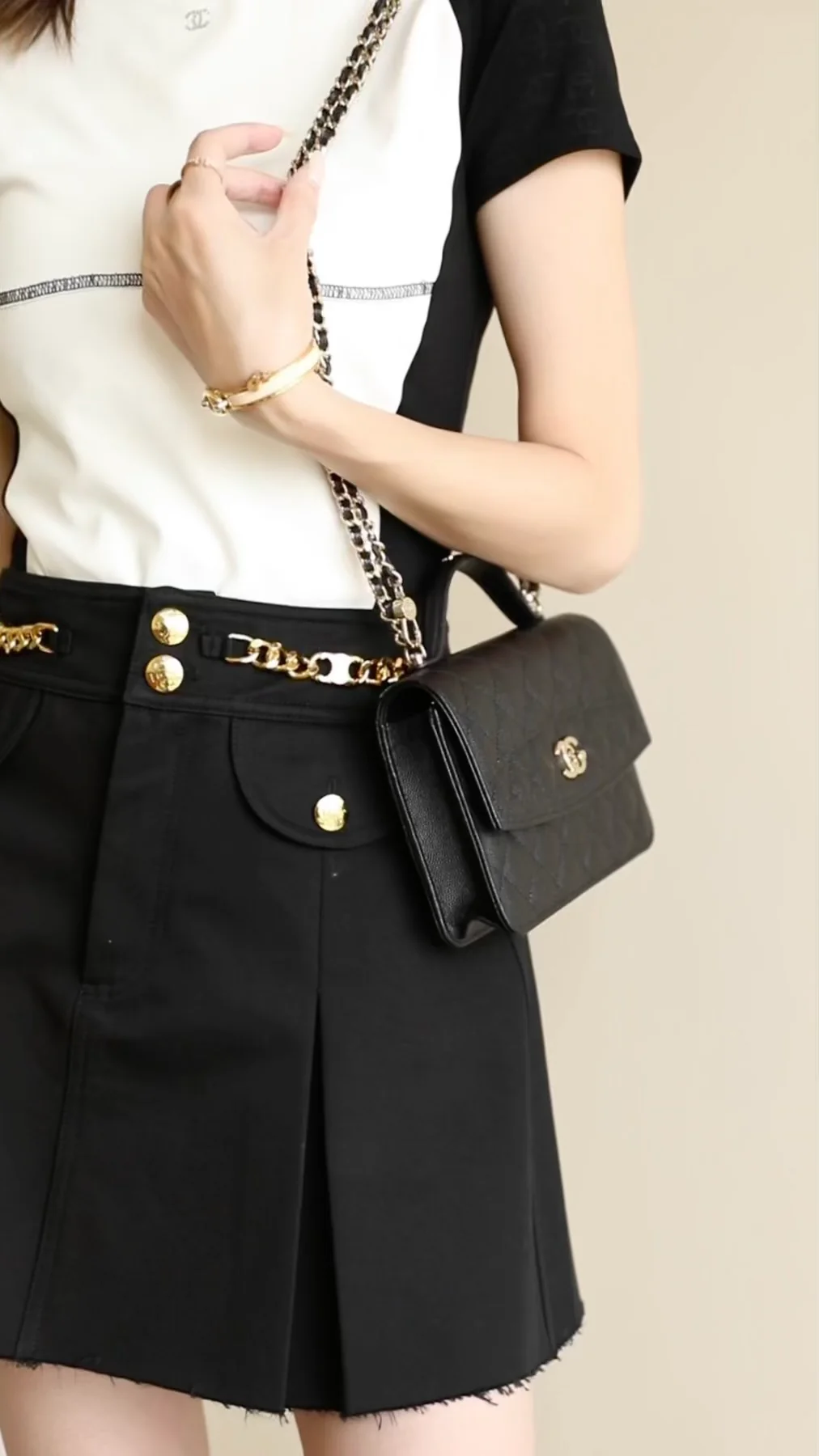 Рюкзак Chanel 25c Mailman - черный