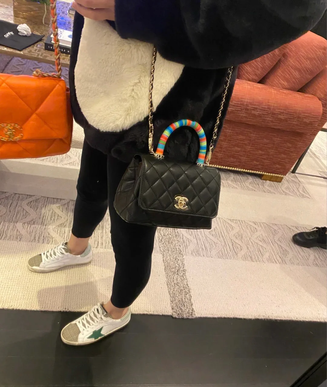 Мини-сумочка Chanel Coco Handle Rainbow