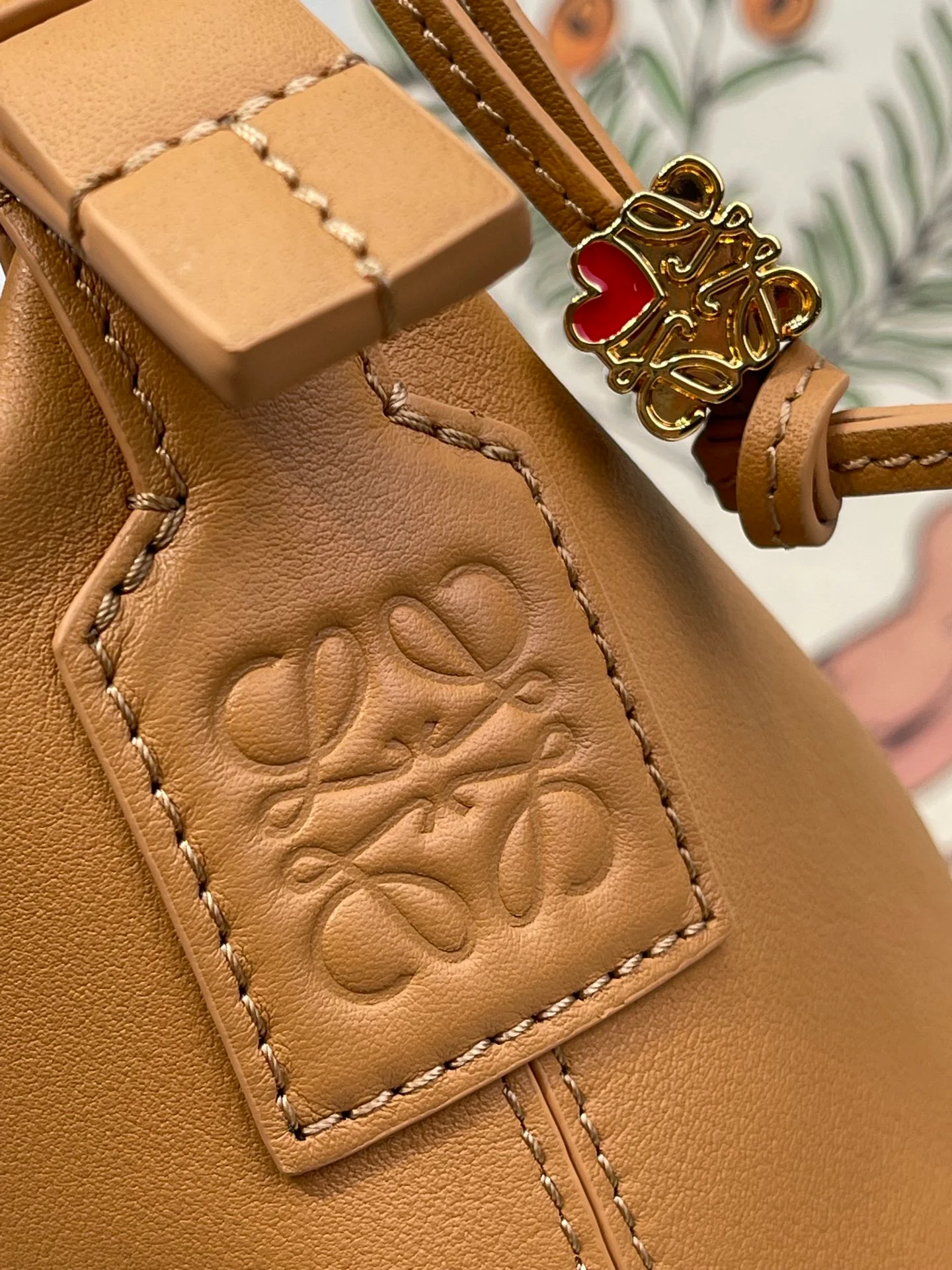 Сумка для обеда Loewe Cubi Panerai из коричневой телячьей кожи - 20-5-17-12-5 см