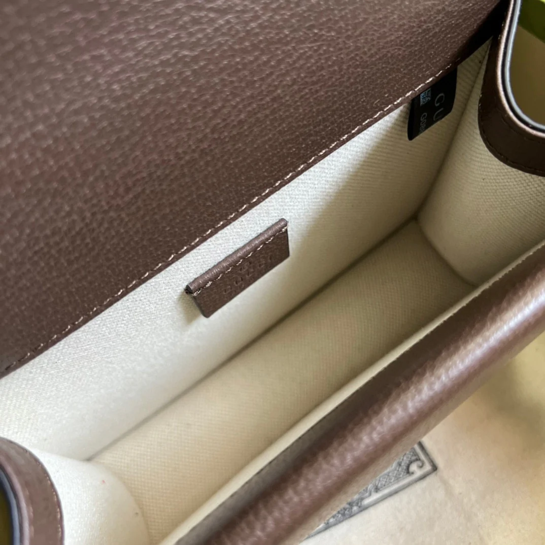 Сумка Gucci Dionysus через плечо - 20x15 см - 5x5 см - Коричневая канва