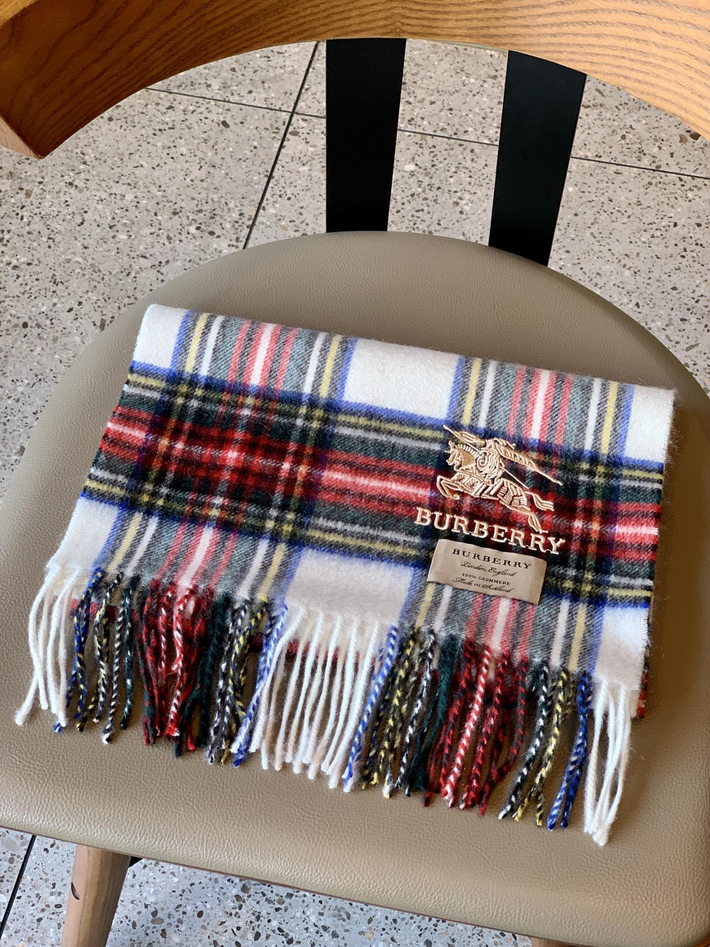 Кашемировый шарф Burberry - 30 см - 195 см