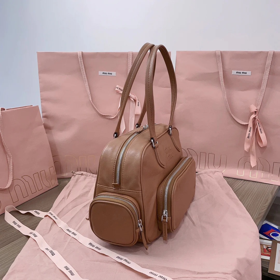 Miu Miu-5bb159 - Тяжелая ретро-мотоциклетная сумка