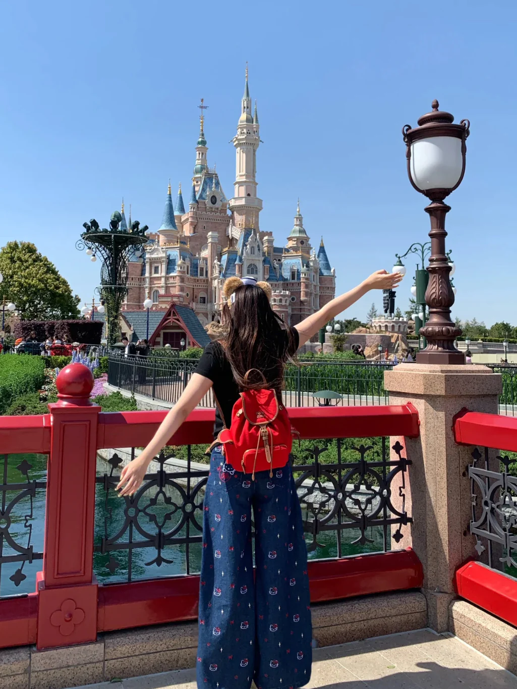 Рюкзак Miu Miu из канваса и кожи — красный (образ представлен отдельно)