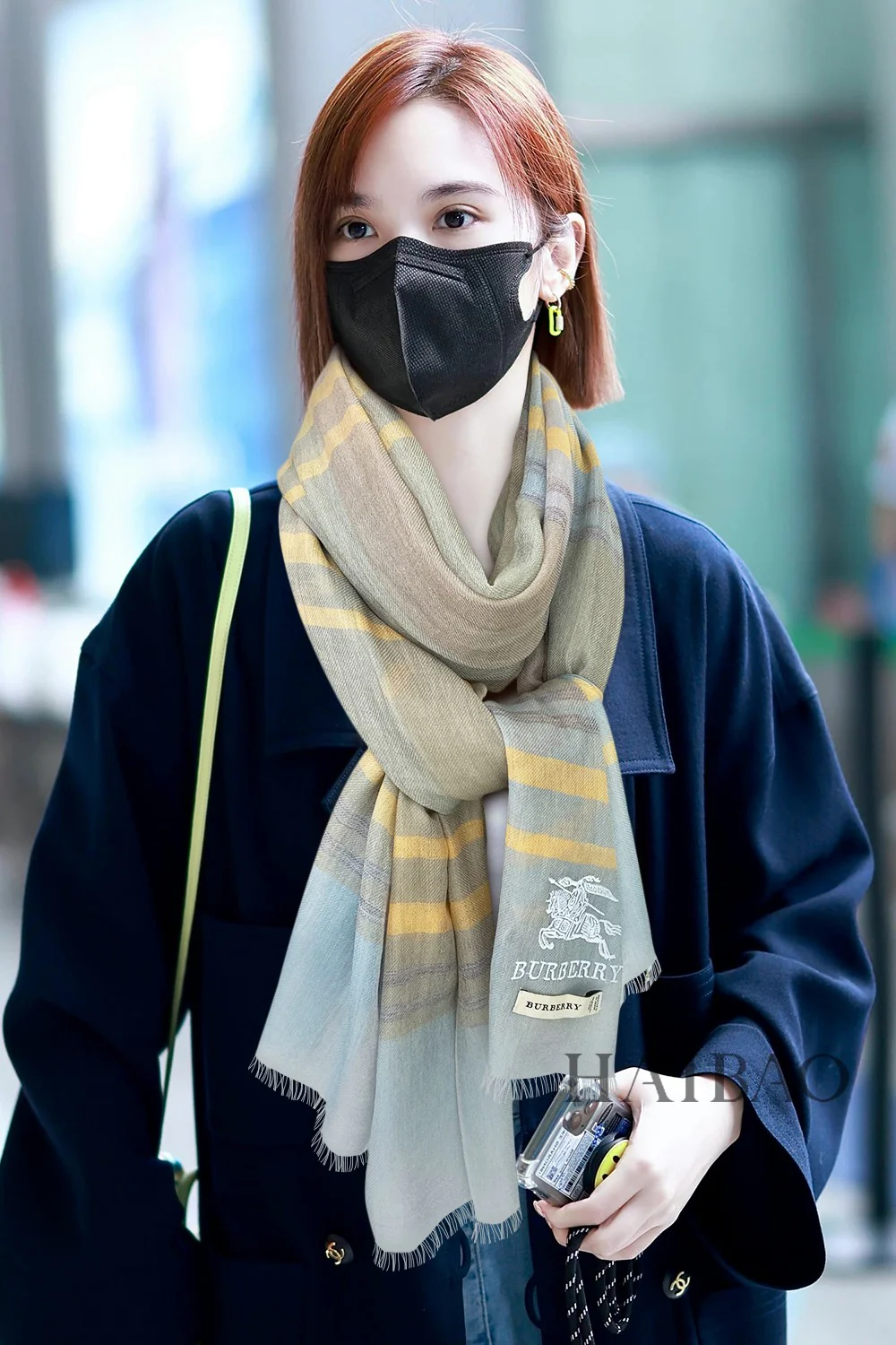 Самый продаваемый товар - Burberry - Легкий клетчатый длинный шарф Knight - 100% чистый кашемир