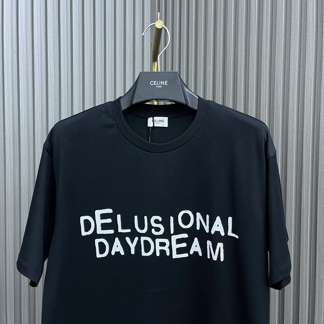 Футболка Celine-2403 с принтом 