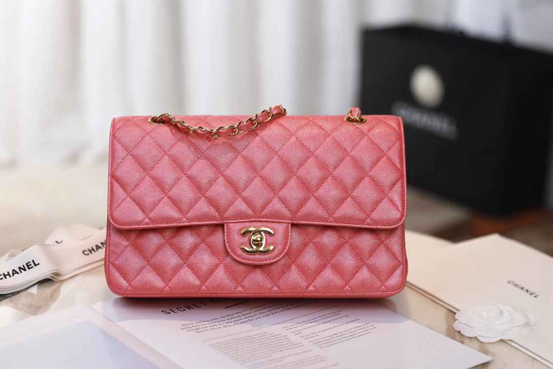 Сумка Chanel Spring/Summer 2019 Ant Pattern CF с фурнитурой из перламутрового розового золота - 25 см