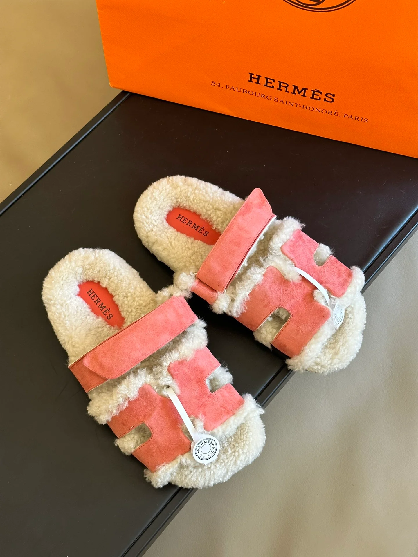 Тапочки Hermes Second Uncle 2024 — розовые