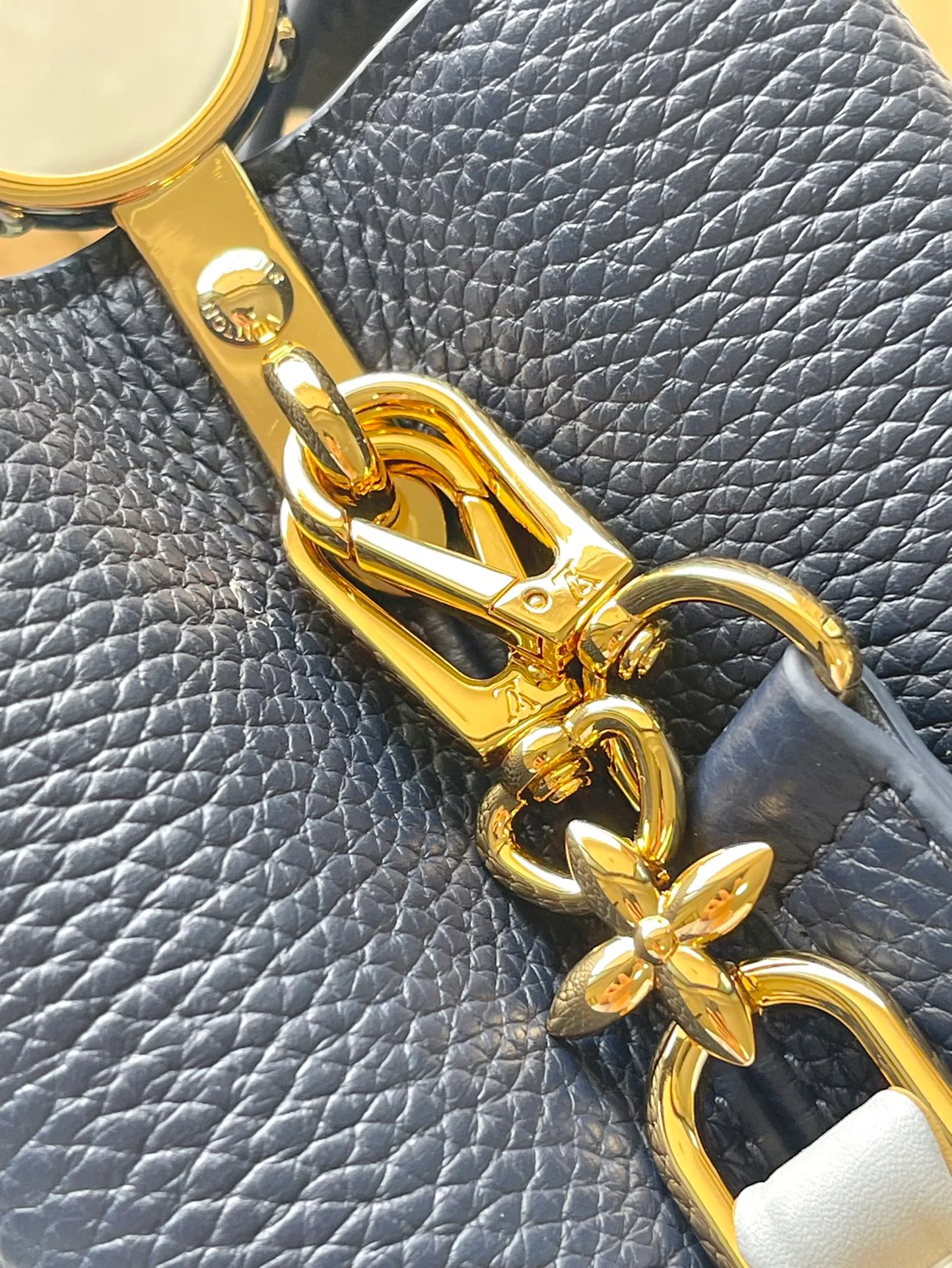 m23199-LV-Capucines Маленькая сумочка/сумка через плечо - синяя