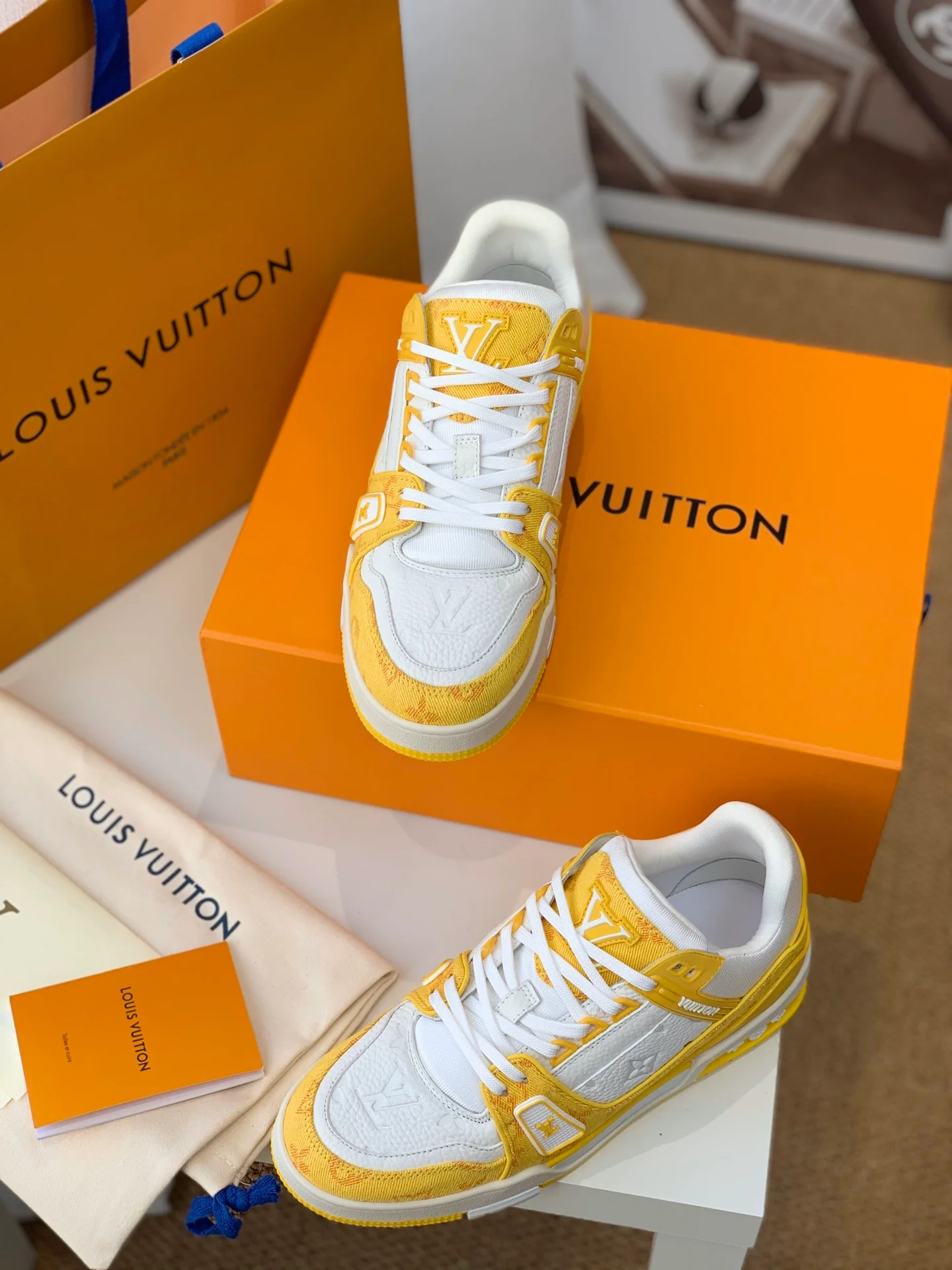 Кроссовки LV Trainer Series - Унисекс - Желтые